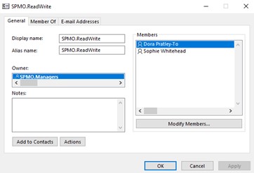 Screenshot of SPMO, owner SPMO